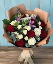 Букет цветов из:  Розы и Альстромерии в Степной
