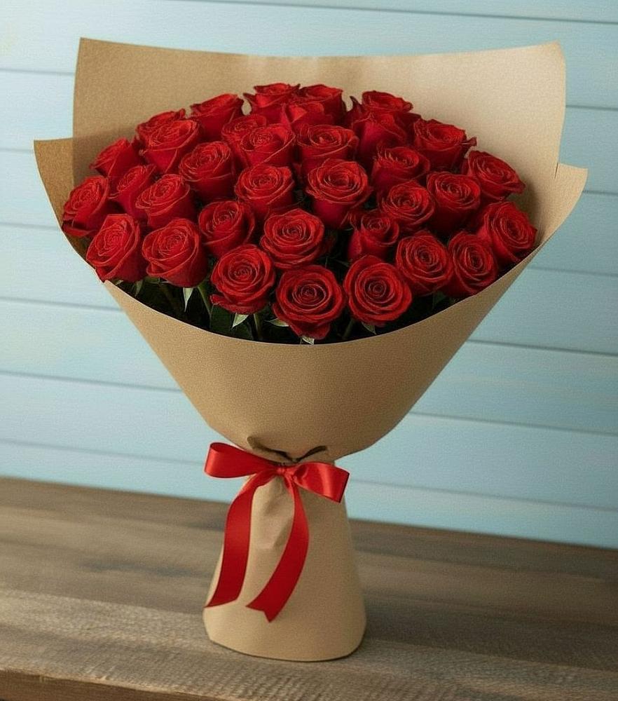 Букет Красные розы Милано в Степной
