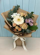 Букет цветов из:  Герберы и Хризантемы в Степной
