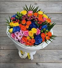 Букет цветов из:  Розы и Хризантемы #REPLACE_PRED# Степной