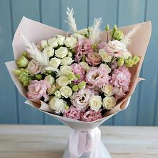 Букет цветов из:  Альстромерии и Розы в Степной